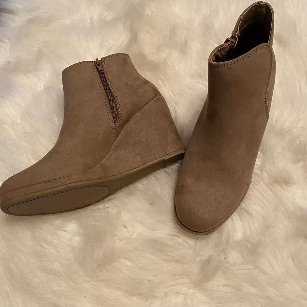 Taupe Micro Booties